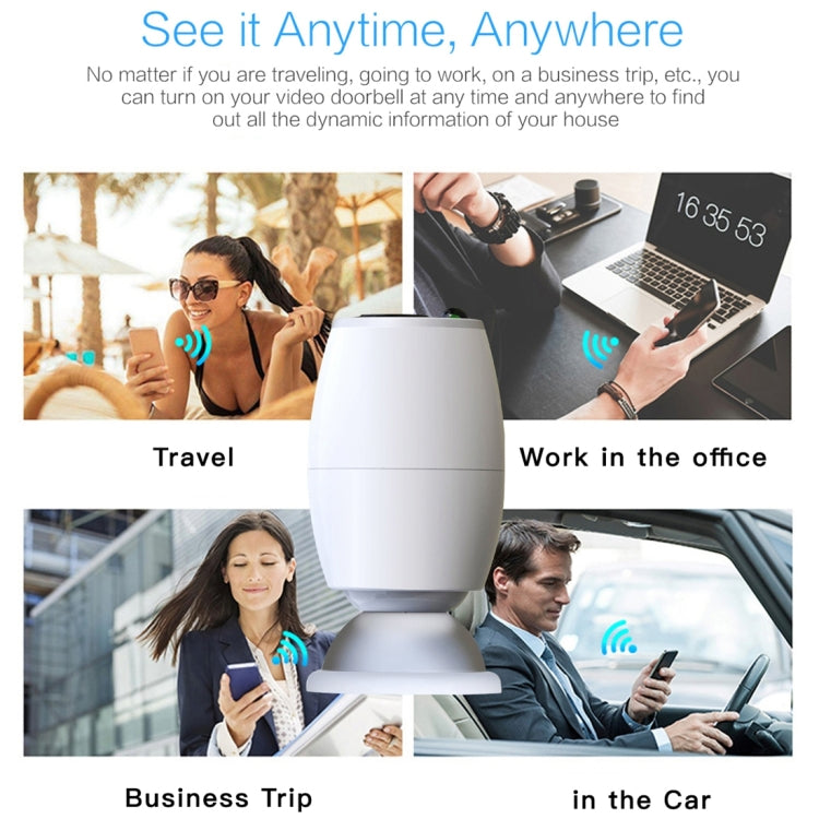 X3 1080P WiFi智能电子IP54防水可視門鈴攝像機 支持TF卡&紅外夜視