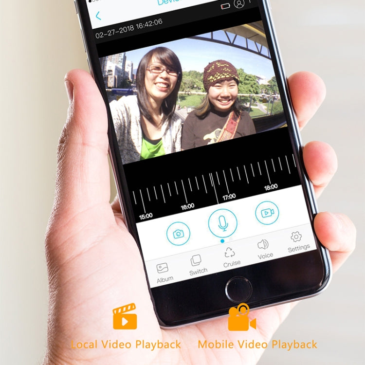 M200A 1080P WiFi智能圓形按鍵可視門鈴，支持紅外移動偵測&自適應碼率&雙向對講&遠程/PIR喚醒