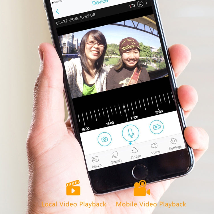 M200B WiFi智能方形按鍵可視門鈴，支持紅外移動偵測&自適應碼率&雙向對講&遠程/PIR喚醒