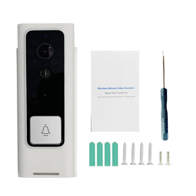 M200B WiFi智能方形按鍵可視門鈴，支持紅外移動偵測&自適應碼率&雙向對講&遠程/PIR喚醒