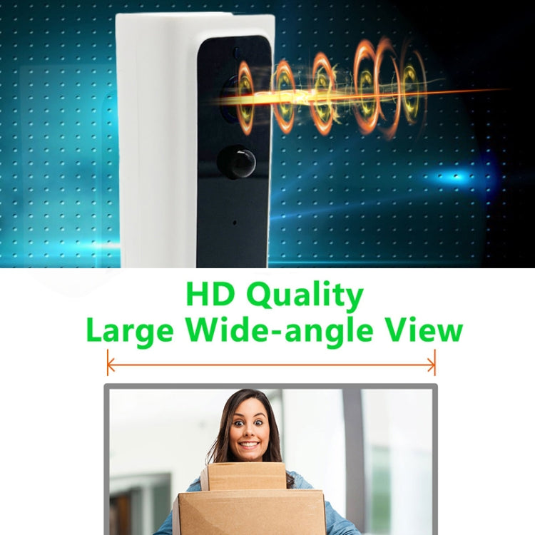 M200B WiFi智能方形按鍵可視門鈴，支持紅外移動偵測&自適應碼率&雙向對講&遠程/PIR喚醒