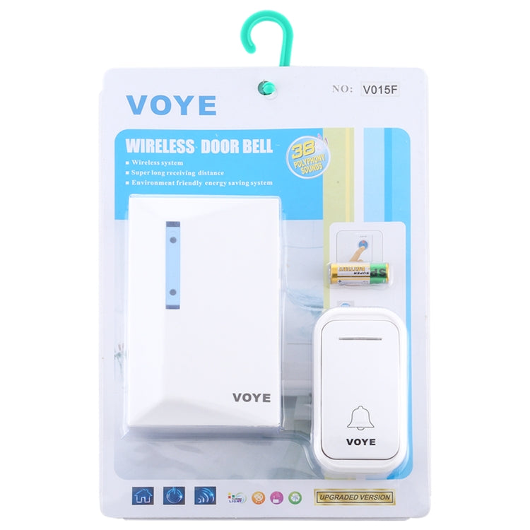 VOYE V015F 家用音樂遠程控制無線門鈴 帶38首和弦音樂