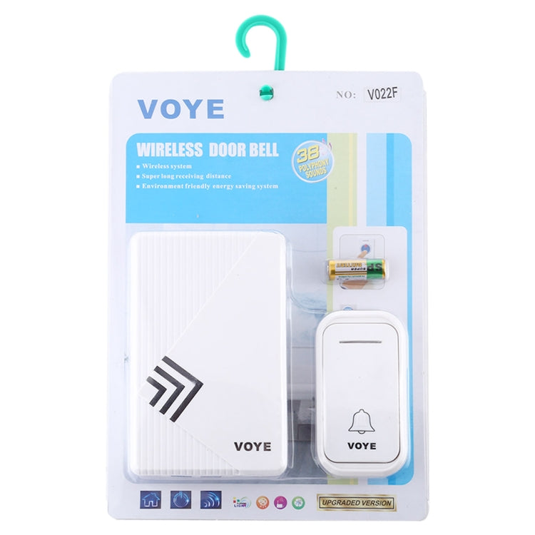 VOYE V022F 家用音樂遠程控制無線門鈴 帶38首和弦音樂