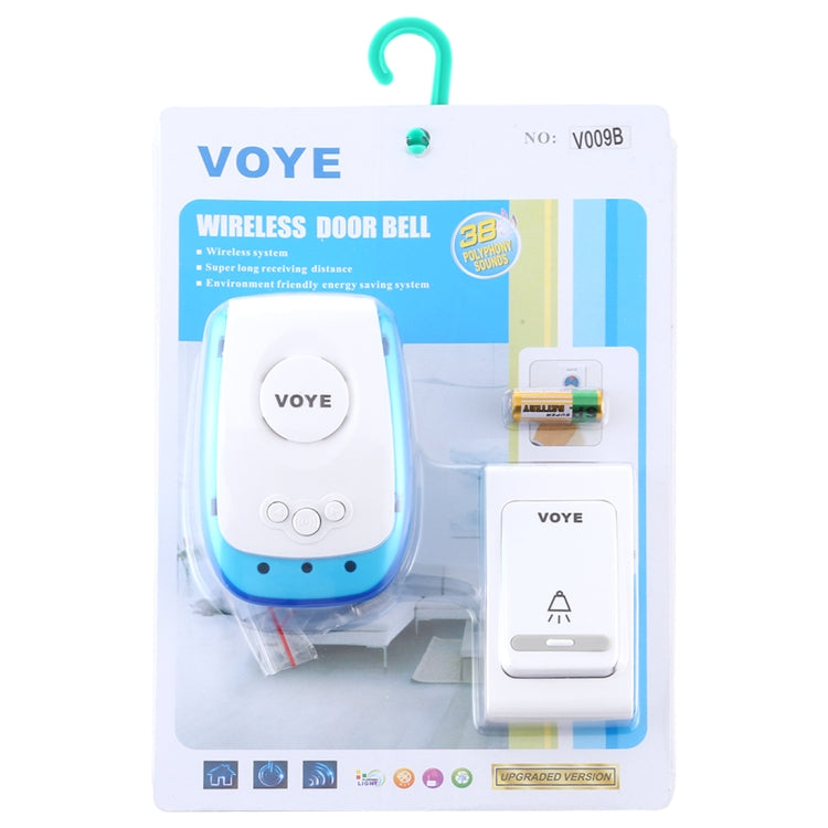 VOYE V009B 家用音樂遠程控制無線門鈴 帶38首和弦音樂 美規