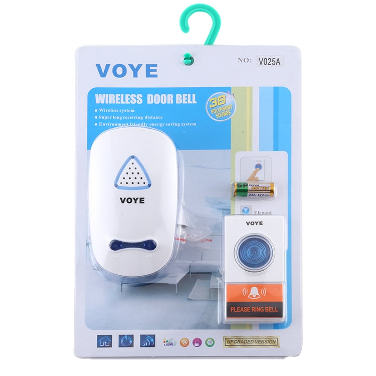 VOYE V025A 家用音樂遠程控制無線門鈴 帶38首和弦音樂 美規