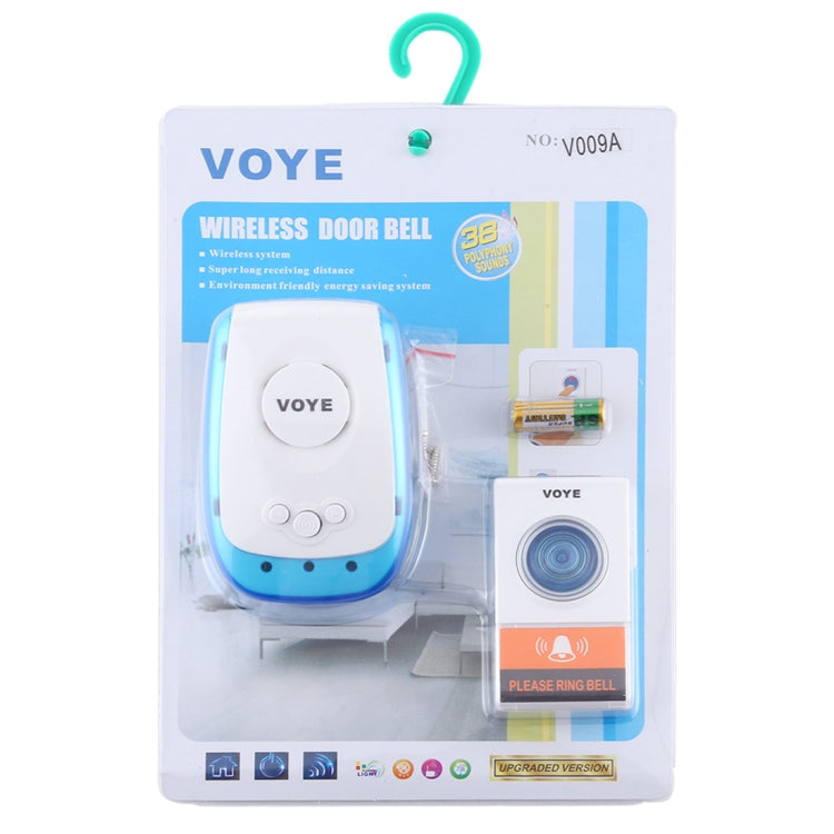 VOYE V009A 家用音樂遠程控制無線門鈴 帶38首和弦音樂 美規