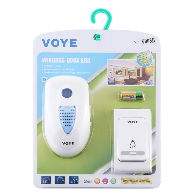 VOYE V003B 家用音樂遠程控制無線門鈴 帶38首和弦音樂 美規