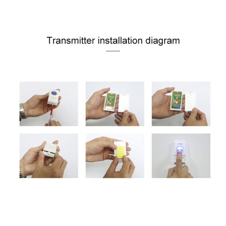 CMF1188 家用音樂遠程控制無線門鈴 帶38首鈴聲和七彩閃燈+鈴聲/鈴聲/七彩閃燈3種模式