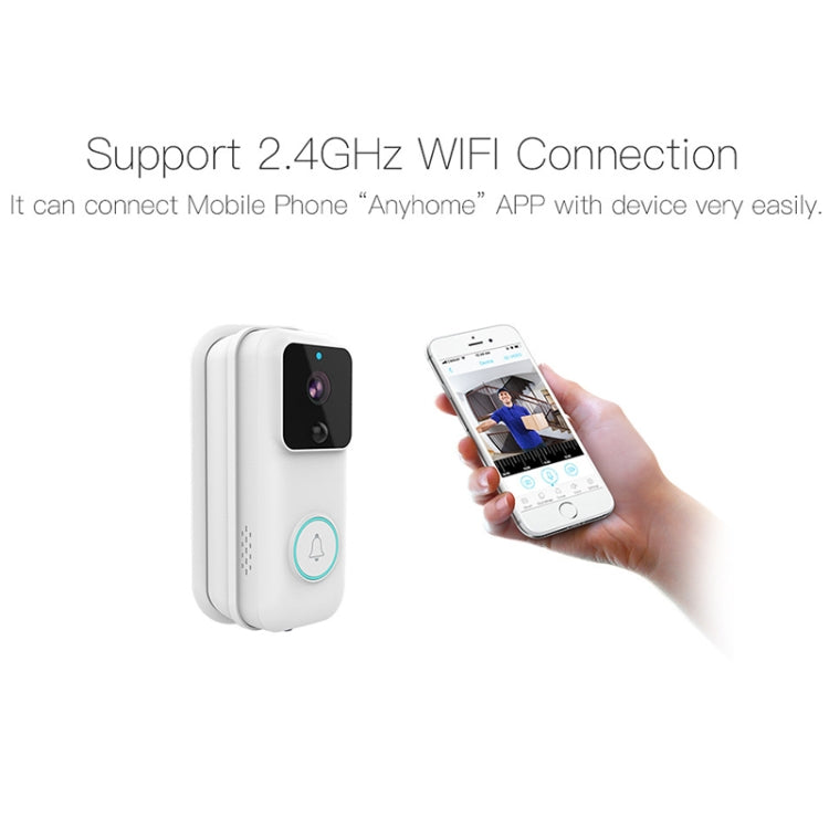 Anytek B60 720P 智能WiFi可視門鈴 支持遠程控制/紅外監測/TF卡