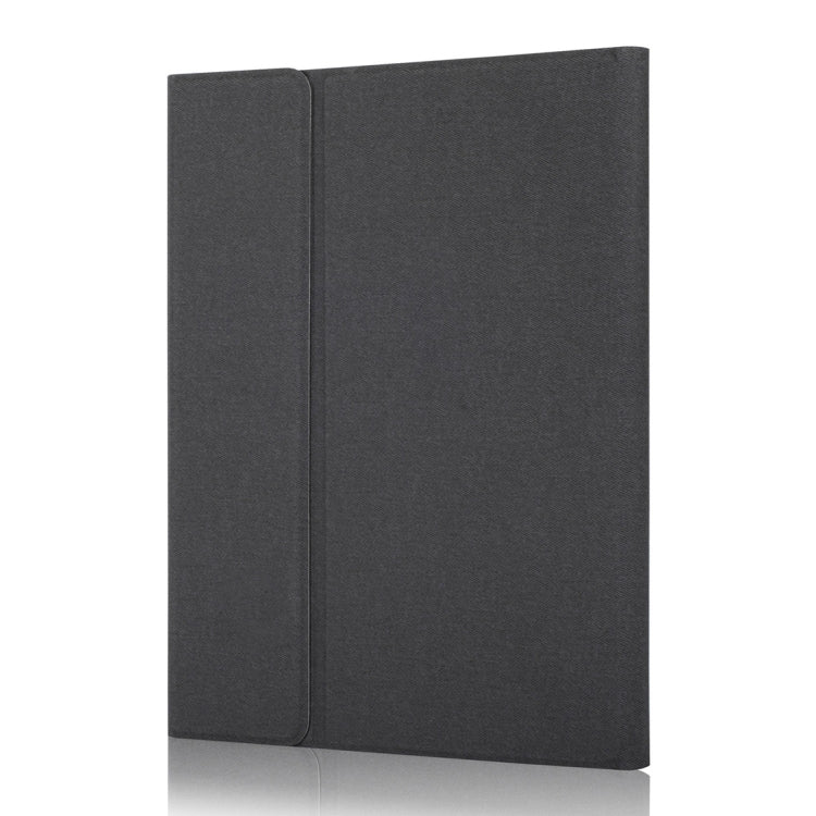 RK102C 適用於iPad 10.2 可拆分磁吸塑膠藍牙鍵盤+蠶絲紋TPU平板鍵盤皮套帶筆槽&支架