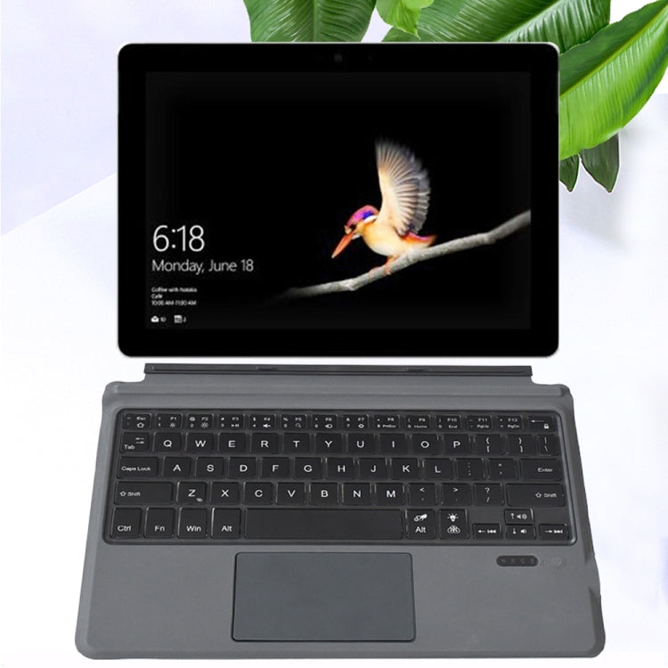 1087D 適用於Microsoft Surface GO 磁性吸附七彩背光藍牙鍵盤帶觸摸板