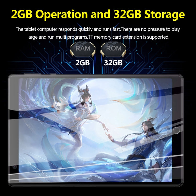 BDF P8 8英寸3G通話平板 2GB+32GB 安卓9.0 MTK8321八核 支持雙SIM卡/藍牙/WiFi/GPS, 歐規