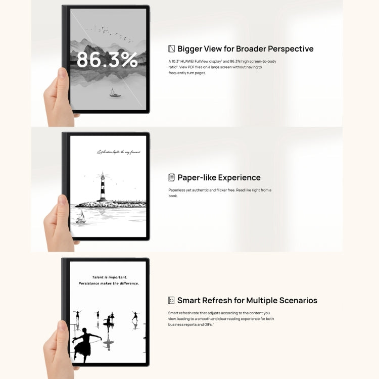 HUAWEI MatePad Paper 墨水平板6GB+128GB WiFi HMW-W09, 10.3英寸 HUAWEI Kirin 820E 六核 OTG 不支持谷歌商店