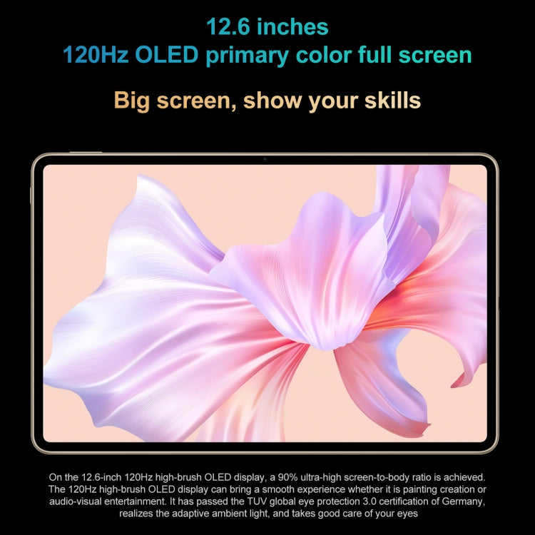 華為 HUAWEI MatePad Pro 12.6英寸2022 Wi-Fi版 WGRR-W09 8GB+256GB，鴻蒙OS 3 麒麟9000E八核 支持WiFi/藍牙/GPS，不支持谷歌商店