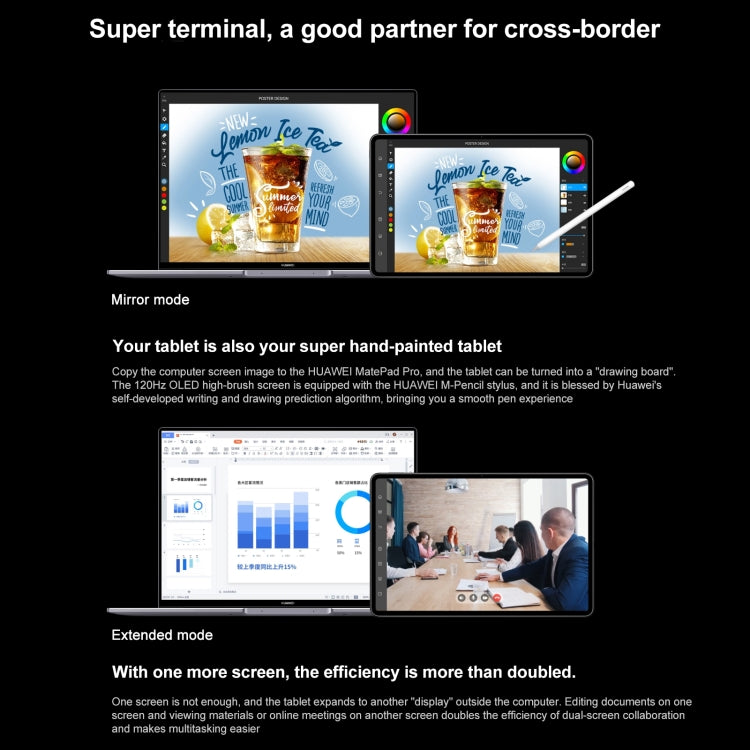 華為 HUAWEI MatePad Pro 12.6英寸2022 Wi-Fi版 WGRR-W09 8GB+256GB，鴻蒙OS 3 麒麟9000E八核 支持WiFi/藍牙/GPS，不支持谷歌商店