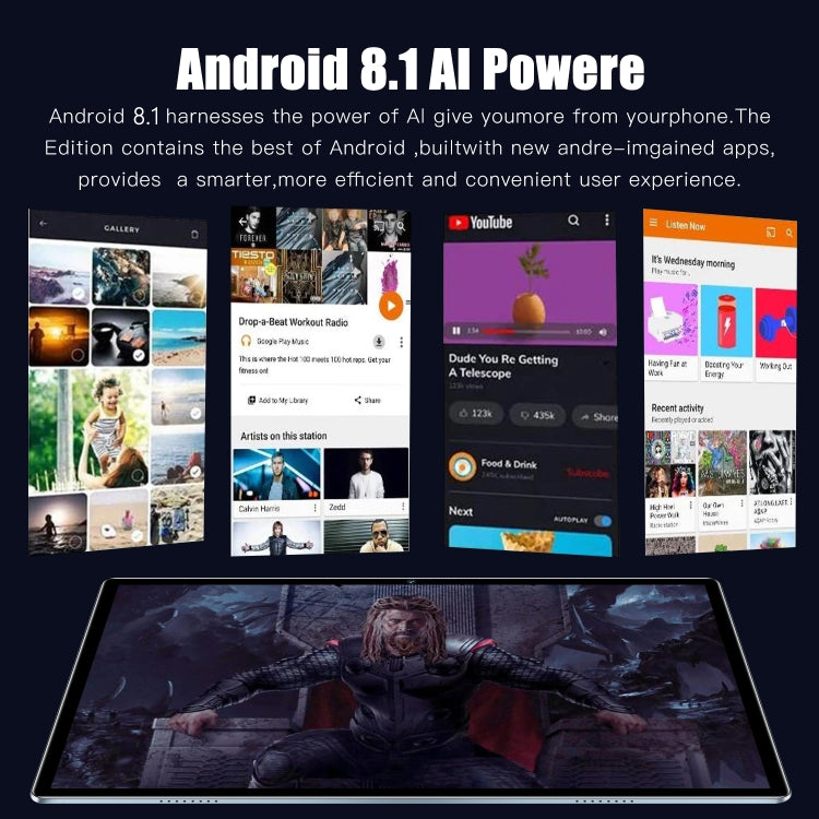 P10 10.1寸4G平板 安卓8.1 MTK6750八核 4GB+32GB 支持雙卡, WiFi, 藍牙, GPS