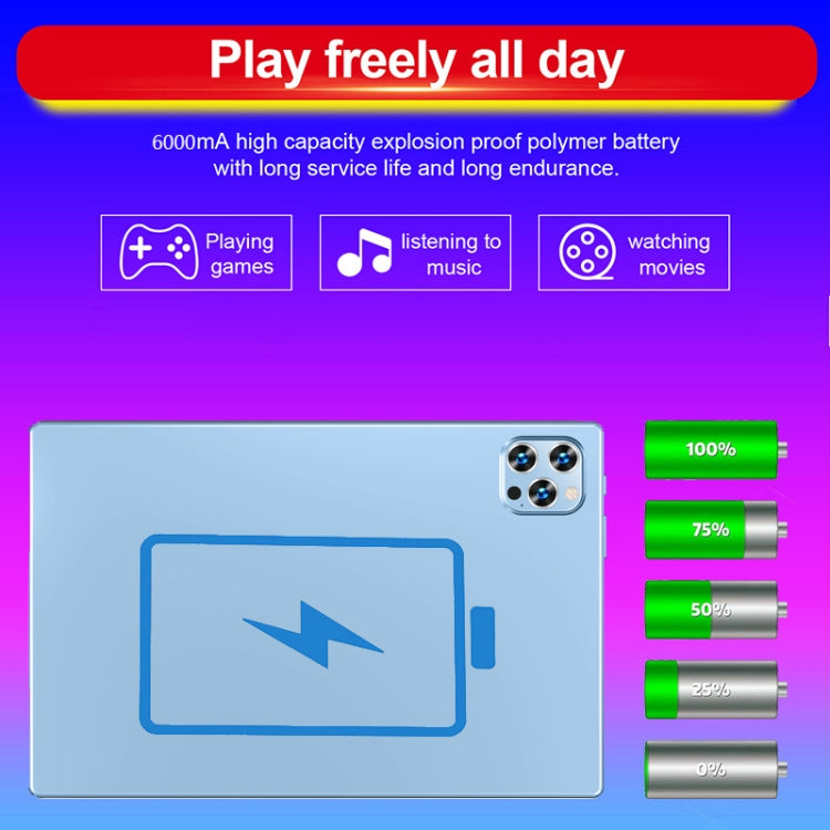 P60 10.1寸4G通話平板 4GB+64GB 安卓8.0 MTK6797十核2.1GHz 支持雙卡WiFi藍牙