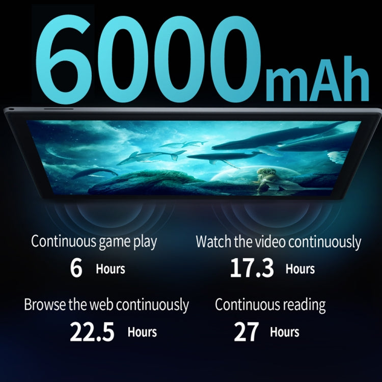 BDF P70 10.1英寸4G LTE平板 8GB+128GB 安卓12.0 MTK6762八核 支持雙卡/藍牙/WiFi, 歐規