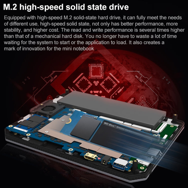 Windows 10 Intel Celeron N4000 Dual Core up to 2.6GHz, Support Dual Band WiFi & BT & TF Card, 12GB+128GB