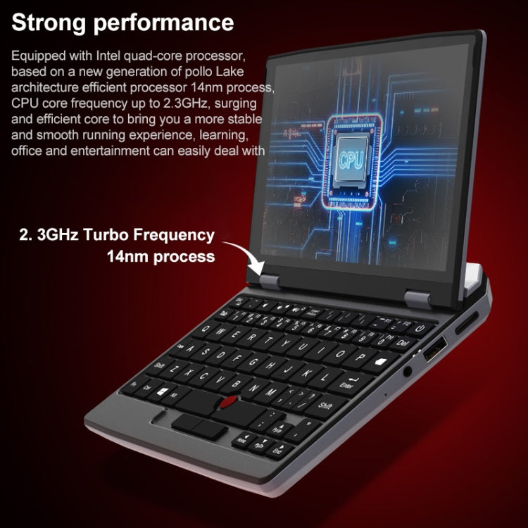 Windows 10 Intel Celeron N4000 Dual Core up to 2.6GHz, Support Dual Band WiFi & BT & TF Card, 12GB+128GB