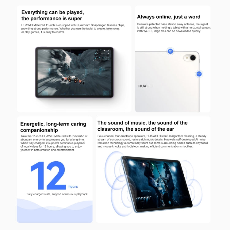 華為 HUAWEI MatePad 11英寸2023款 WIFI DBR-W00 8GB+128GB，HarmonyOS 3.1 高通驍龍865八核 支持WiFi/藍牙/GPS，不支持谷歌商店