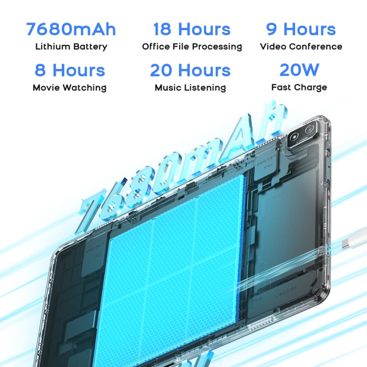 HEADWOLF Hpad2 4G LTE平板 10.95英寸 8GB+256GB 安卓11展銳T618八核 支持雙卡WiFi藍牙自帶谷歌商店，美規