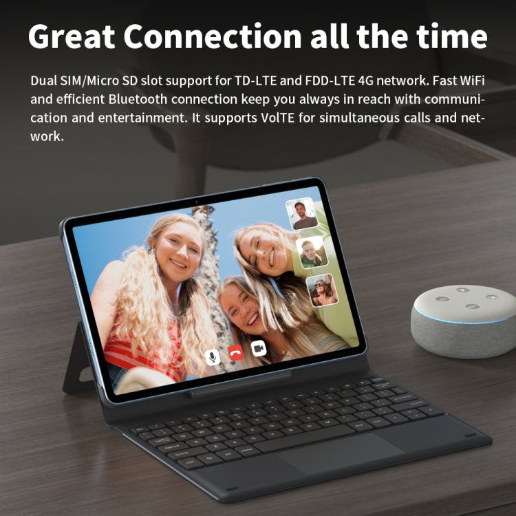 HEADWOLF Hpad1 4G LTE平板 10.4英寸 8GB+128GB 安卓11展銳T618八核 支持雙卡WiFi藍牙自帶谷歌商店，美規