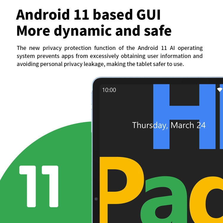 HEADWOLF Hpad1 4G LTE平板 10.4英寸 8GB+128GB 安卓11展銳T618八核 支持雙卡WiFi藍牙自帶谷歌商店，美規
