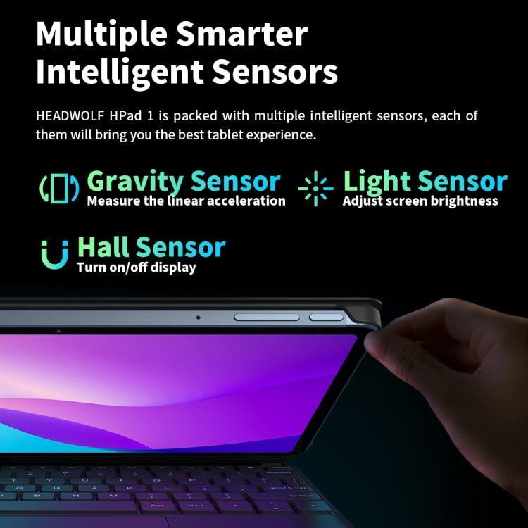 HEADWOLF Hpad1 4G LTE平板 10.4英寸 8GB+128GB 安卓11展銳T618八核 支持雙卡WiFi藍牙自帶谷歌商店，美規
