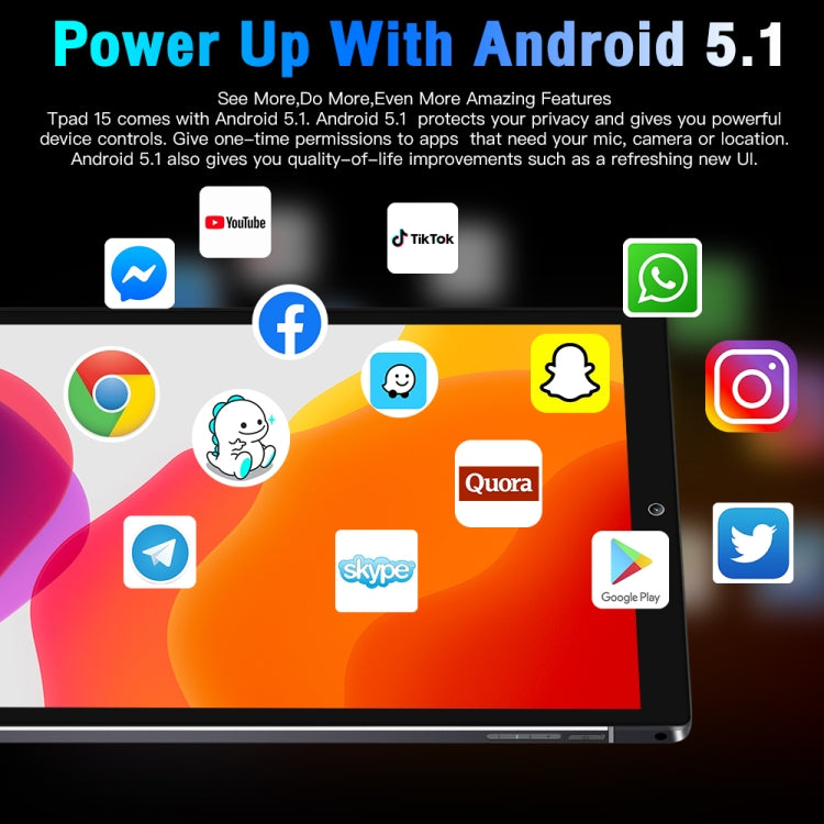 P15 Tab15 10.1寸3G通話平板 安卓5.1 MTK6582四核 1GB+32GB 支持雙卡, WiFi, 藍牙, GPS