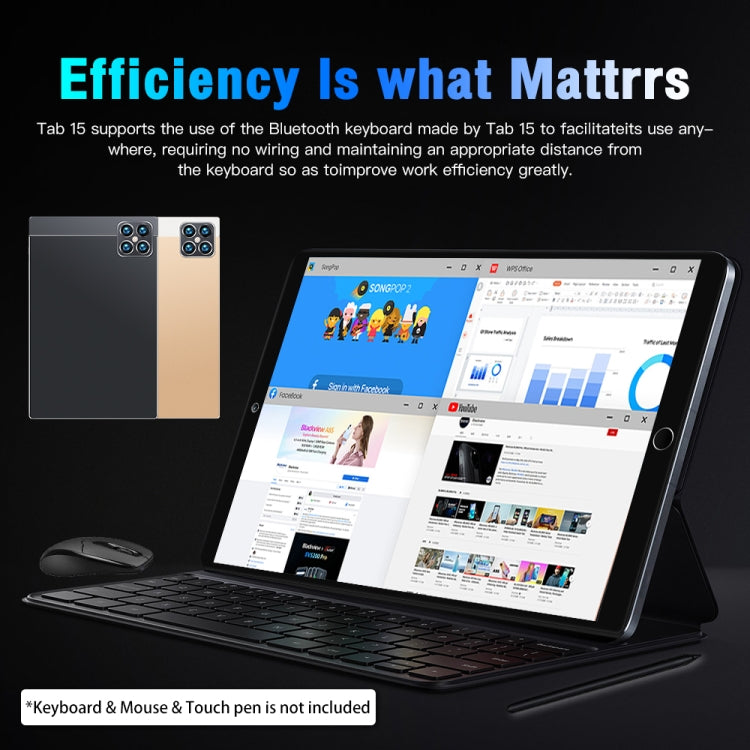 P15 Tab15 10.1寸3G通話平板 安卓5.1 MTK6582四核 1GB+32GB 支持雙卡, WiFi, 藍牙, GPS