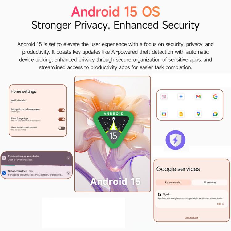歐樂風 Tab A9 Pro 平板，4GB+128GB，8.68英寸安卓15 聯發科Helio G91八核 4G網絡，歐規