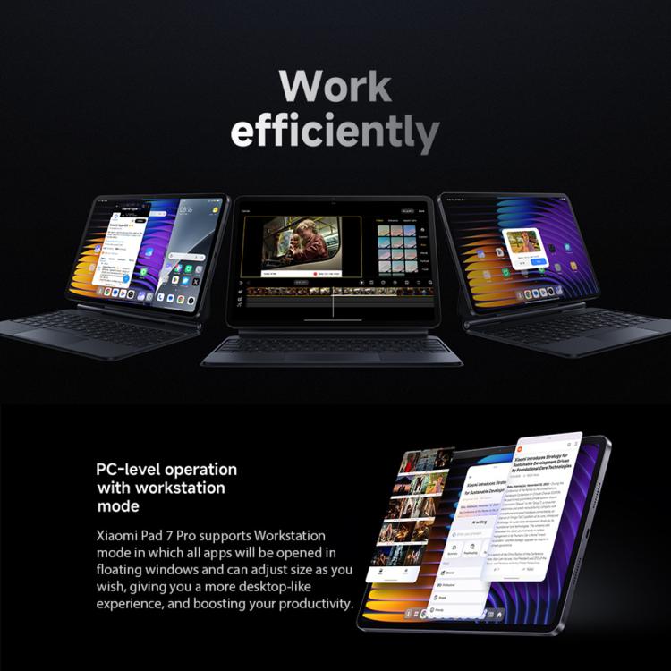 小米 Pad 7 Pro 國際版平板，12GB+512GB，11.2英寸小米HyperOS 2系統 第3代驍龍8s八核處理器