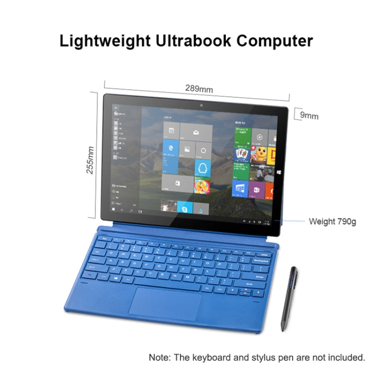 品鉑PiPO W12 4G上網平板 不帶鍵盤&手寫筆 12.3英寸 8GB+256GB Win10系統 高通驍龍850處理器八核 支持雙SIM卡/雙頻WiFi/藍牙/GPS，美規