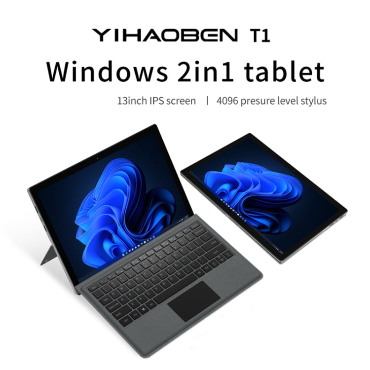 壹號本 T1 13英寸二合一平板電腦含鍵盤 16GB+512GB，Windows11 英特爾奔騰8505，支持WiFi/藍牙