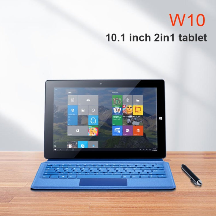 W10 二合一平板電腦 帶鍵盤&手寫筆 10.1英寸 6GB+64GB Win10系統 英特爾賽揚N4120處理器四核 支持雙頻WiFi/藍牙/TF卡/HDMI，美規