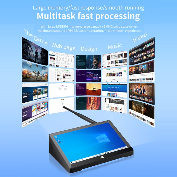 品鉑PiPo X9S 盒式平板電腦 3GB+64GB 9.0英寸 Win10系統 英特爾賽揚N4020雙核處理器 支持WiFi/藍牙/TF卡/HDMI/RJ45 美規