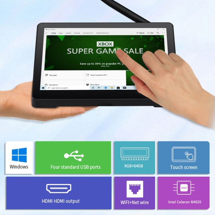 品鉑PiPo X9S 盒式平板電腦 3GB+64GB 9.0英寸 Win10系統 英特爾賽揚N4020雙核處理器 支持WiFi/藍牙/TF卡/HDMI/RJ45 美規