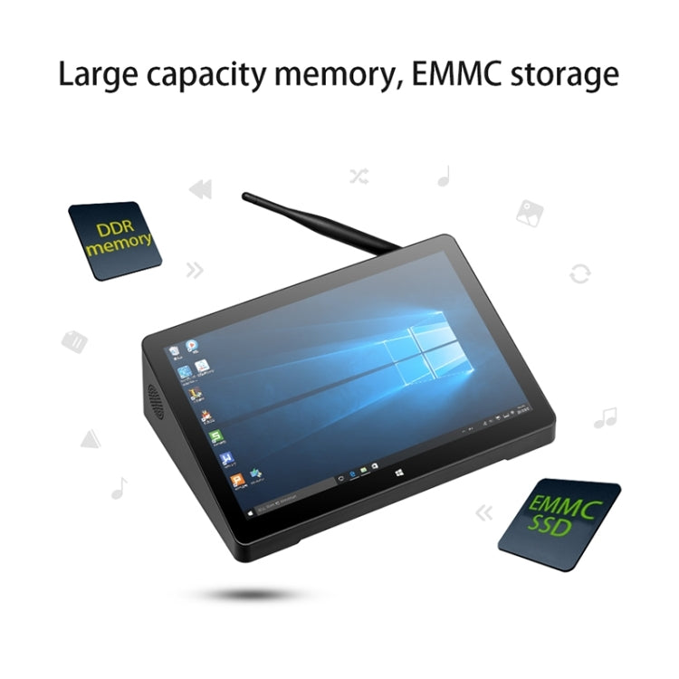 PiPo H10PRO All-in-One Mini PC, 10.1 inch, 16GB+128GB+256GB, Windows 11 Intel Alder Lake N100 Quad Core, US Plug