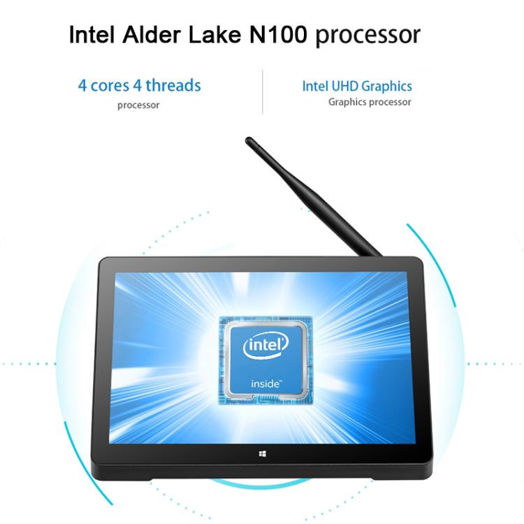 PiPo H10PRO All-in-One Mini PC, 10.1 inch, 16GB+128GB+256GB, Windows 11 Intel Alder Lake N100 Quad Core, US Plug