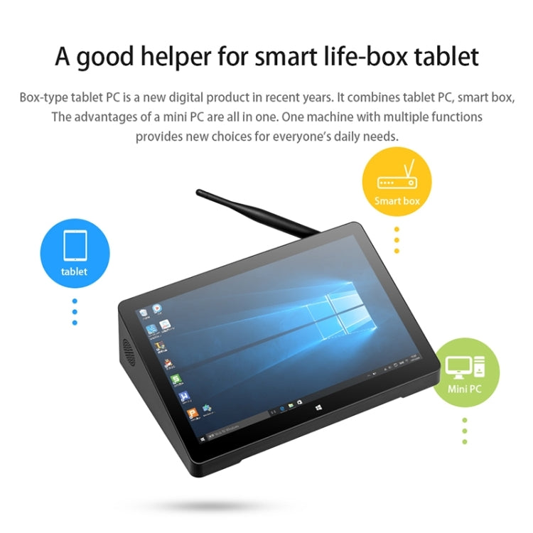 PiPo H10PRO All-in-One Mini PC, 10.1 inch, 16GB+128GB+512GB, Windows 11 Intel Alder Lake N100 Quad Core, US Plug