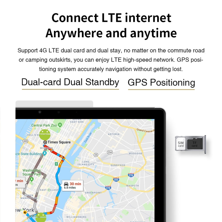 CHUWI馳為 Surpad 4G通話平板電腦 10.1英寸 4GB+128GB 安卓10.0 Helio MT6771V八核，支持雙SIM卡/雙頻WiFi/藍牙/OTG 歐規