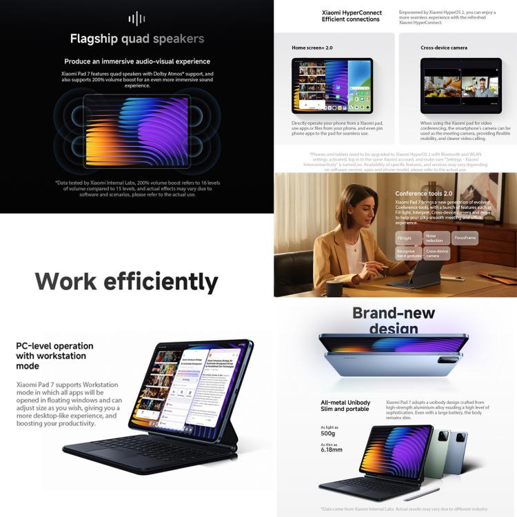 小米 Pad 7 國際版，8GB+256GB，11.2英寸HyperOS 2系統 第3代驍龍7+八核處理器
