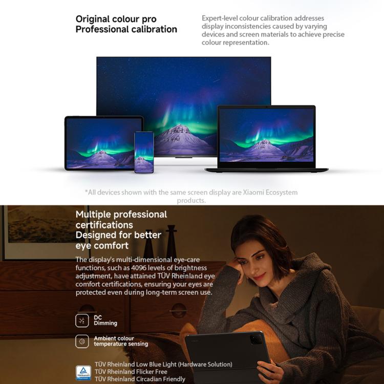 小米 Pad 7 國際版，12GB+256GB，11.2英寸HyperOS 2系統 第3代驍龍7+八核處理器