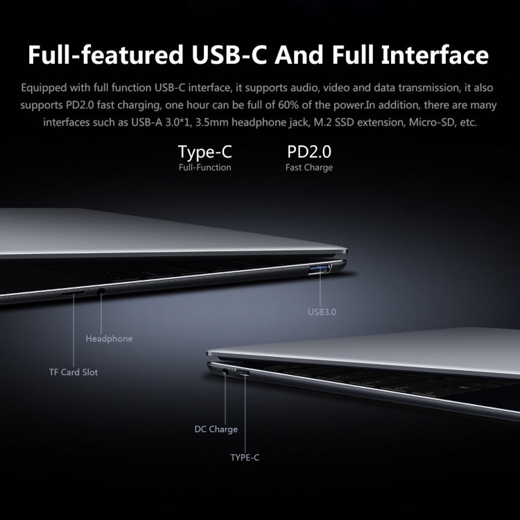 CHUWI馳為 CoreBook X 8GB+512GB 14寸Win10筆記本電腦 英特爾酷睿i5-8259U四核2.3G主頻 支持雙頻WiFi/藍牙/TF卡