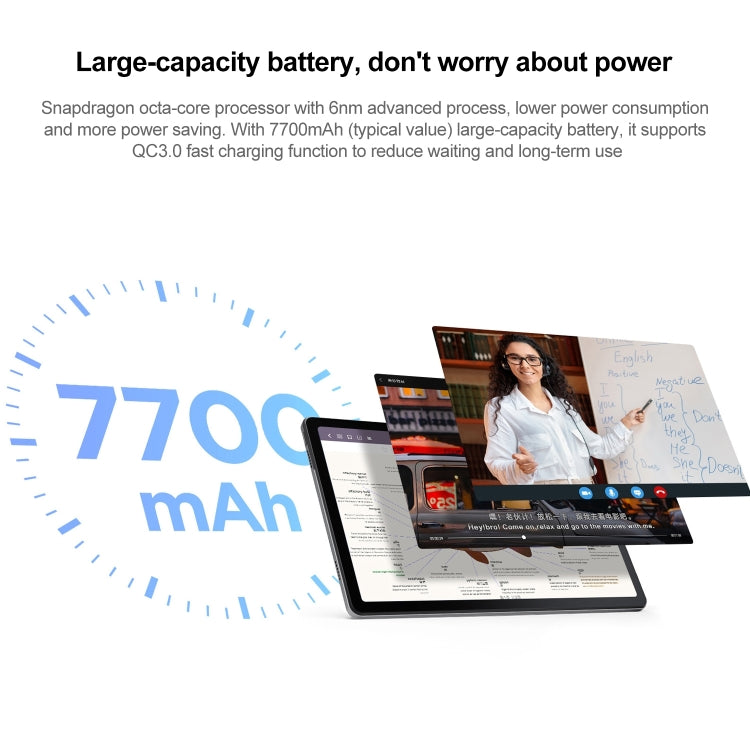 聯想平板 小新Pad 2022 10.6英寸 WiFi版 4GB+128GB 安卓12 高通驍龍680八核 支持人臉識別/雙頻WiFi/藍牙