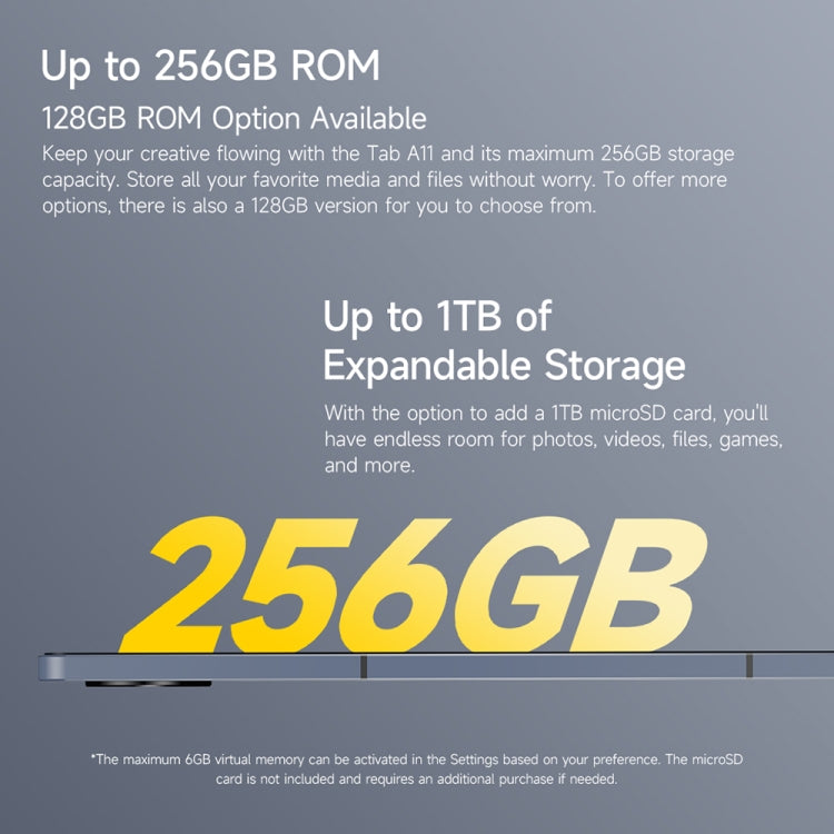 歐樂風 Tab A11 平板，6GB+256GB，11英寸安卓14 紫光展銳T620八核 4G網絡，歐規