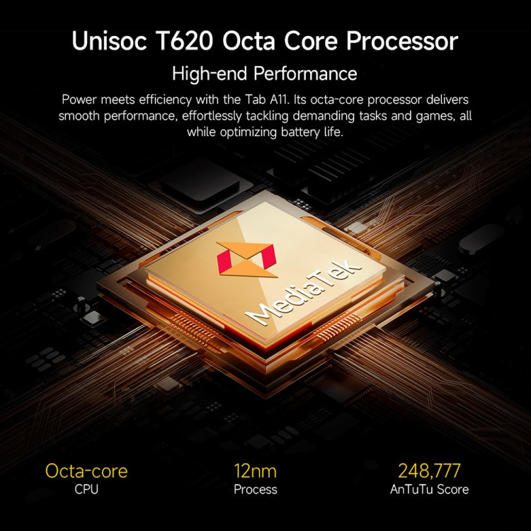歐樂風 Tab A11 平板，6GB+256GB，11英寸安卓14 紫光展銳T620八核 4G網絡，歐規