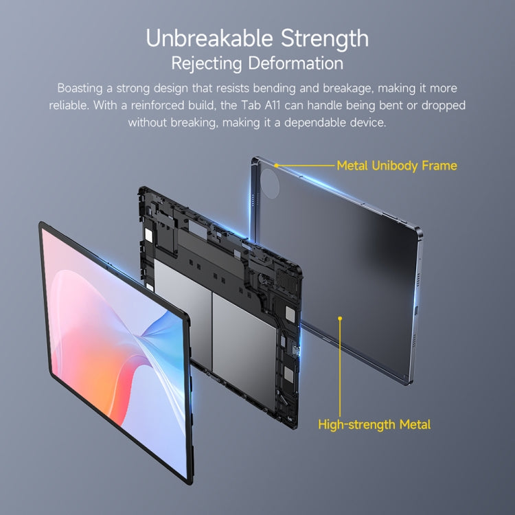 歐樂風 Tab A11 平板，6GB+256GB，11英寸安卓14 紫光展銳T620八核 4G網絡，歐規