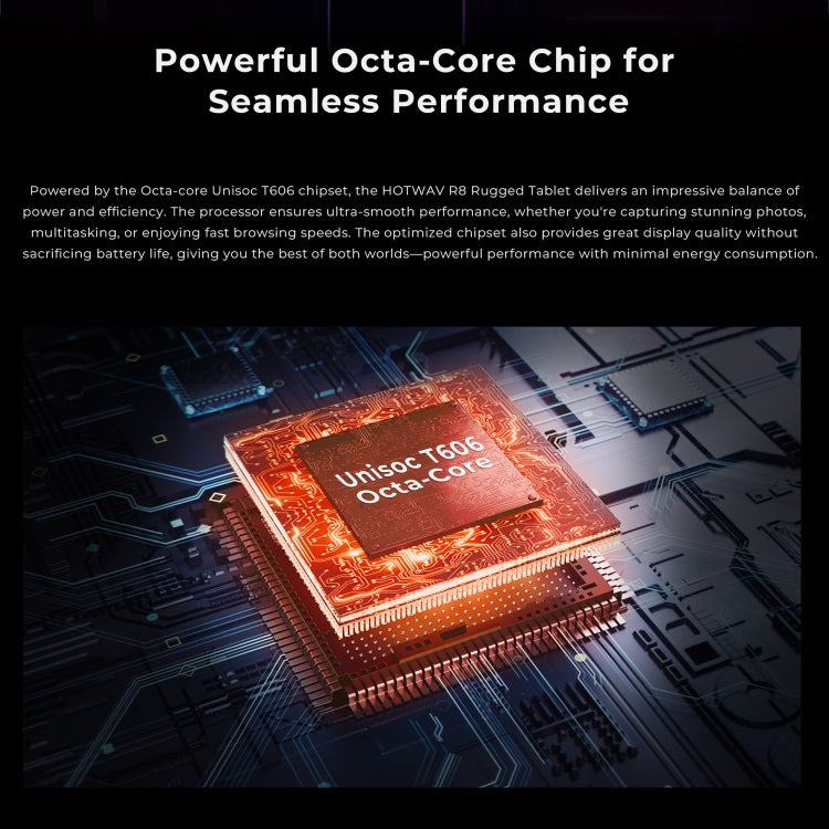 HOTWAV Tab R8 三防平板，4GB+128GB，10.1英寸安卓14 展訊T606八核 4G網絡，全球版支持谷歌商店，歐規